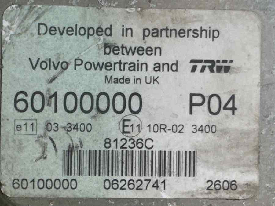 VOLVO ECU 60100000 P04 - Elektrische Ausrüstung für LKW: das Bild 3 VOLVO ECU 60100000 P04 - Elektrische Ausrüstung für LKW: das Bild 3