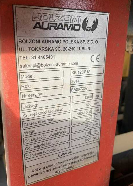 Bolzoni KB12CF1A, Kartonklammer - Klammergeräte für Flurförderzeug: das Bild 3 Bolzoni KB12CF1A, Kartonklammer - Klammergeräte für Flurförderzeug: das Bild 3