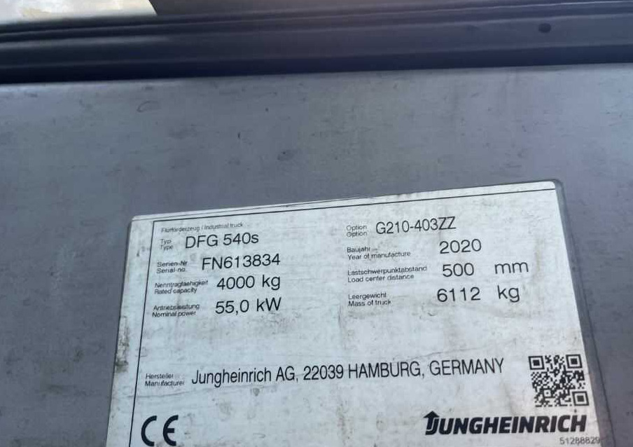 Jungheinrich DFG540s - Dieselstapler: das Bild 3 Jungheinrich DFG540s - Dieselstapler: das Bild 3