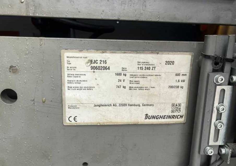 Jungheinrich EJC216 - Hochhubwagen: das Bild 4 Jungheinrich EJC216 - Hochhubwagen: das Bild 4