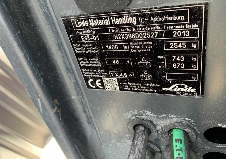 Linde E14-01 - Elektrostapler: das Bild 4 Linde E14-01 - Elektrostapler: das Bild 4