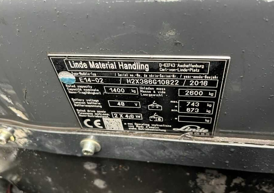 Linde E14-02 - Elektrostapler: das Bild 4 Linde E14-02 - Elektrostapler: das Bild 4