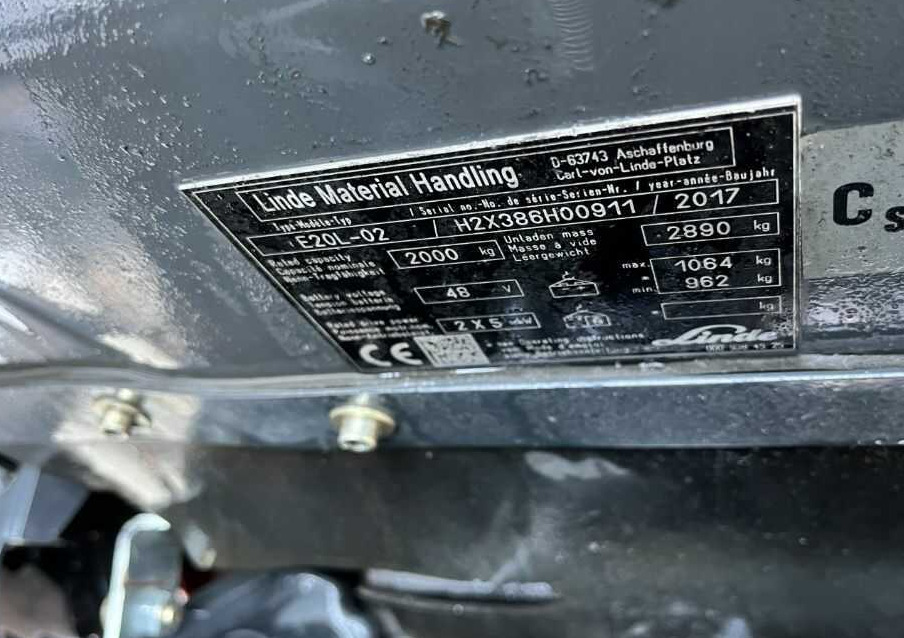 Linde E20L-02 - Elektrostapler: das Bild 4 Linde E20L-02 - Elektrostapler: das Bild 4
