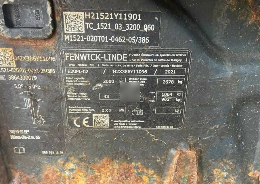 Linde E20PL-02 - Elektrostapler: das Bild 4 Linde E20PL-02 - Elektrostapler: das Bild 4