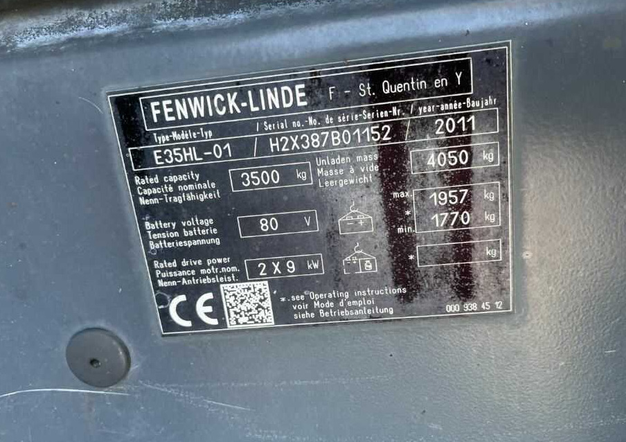 Linde E35HL-01 - Elektrostapler: das Bild 4 Linde E35HL-01 - Elektrostapler: das Bild 4