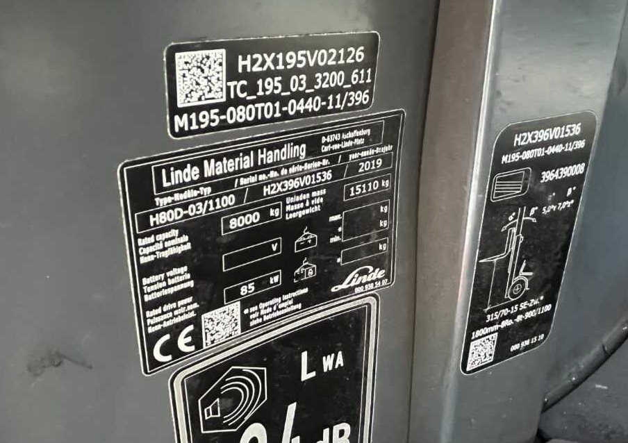 Linde H80D-03/1100 - Dieselstapler: das Bild 4 Linde H80D-03/1100 - Dieselstapler: das Bild 4