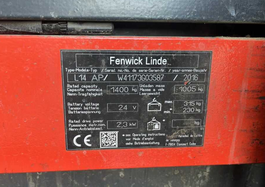 Linde L14lAP - Hochhubwagen: das Bild 4 Linde L14lAP - Hochhubwagen: das Bild 4