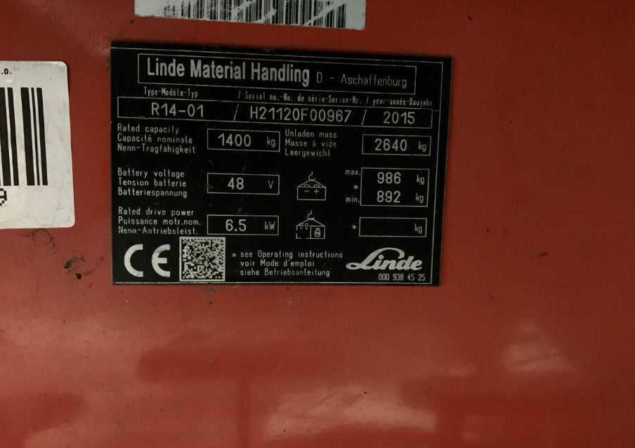Linde R14-01 - Schubmaststapler: das Bild 4 Linde R14-01 - Schubmaststapler: das Bild 4