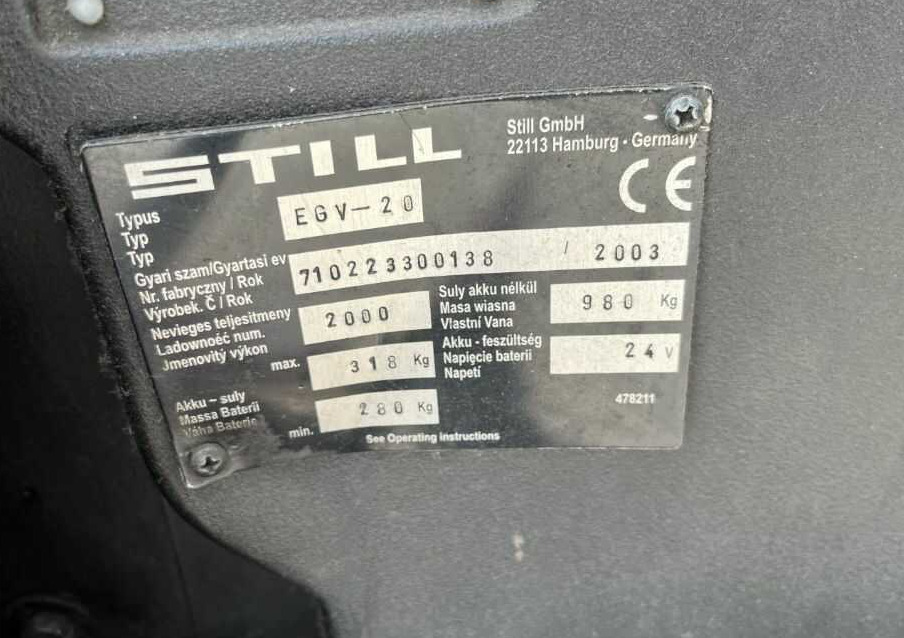 Still EGV20 - Hochhubwagen: das Bild 4 Still EGV20 - Hochhubwagen: das Bild 4