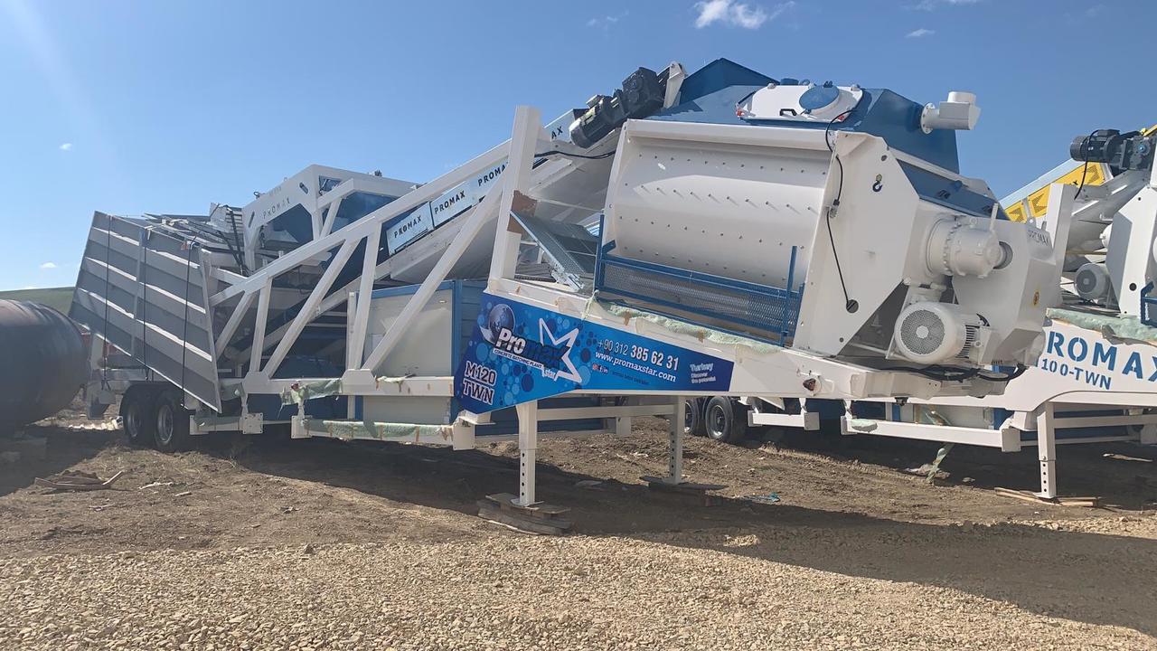 Mobile Concrete Batching Plant M120-TWN (120m3/h) - Betonmischanlage: das Bild 3 Mobile Concrete Batching Plant M120-TWN (120m3/h) - Betonmischanlage: das Bild 3