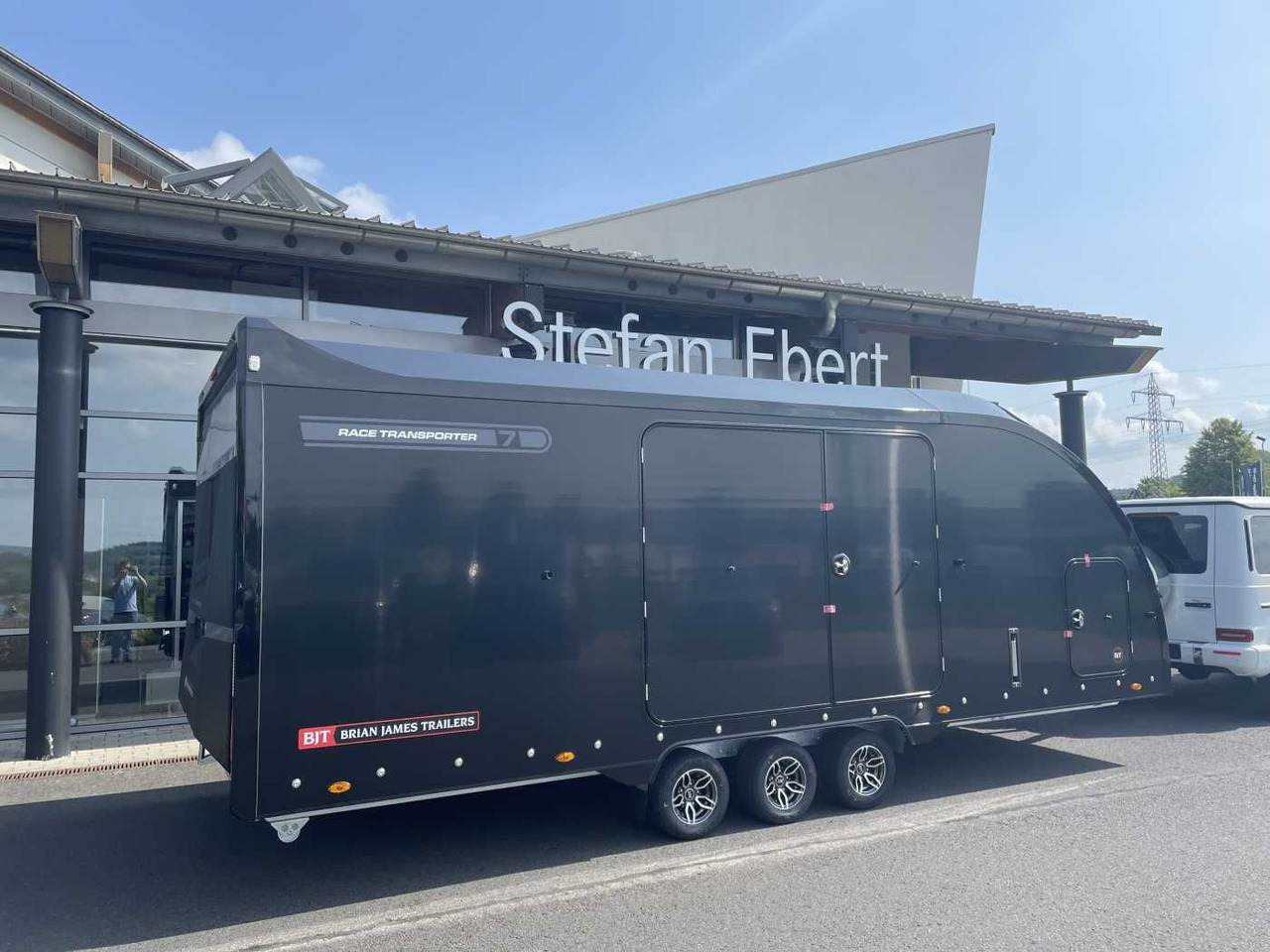 Brian James Race Transporter 7 / 6,16 m 3.500 kg - Autotransporter Anhänger: das Bild 1 Brian James Race Transporter 7 / 6,16 m 3.500 kg - Autotransporter Anhänger: das Bild 1