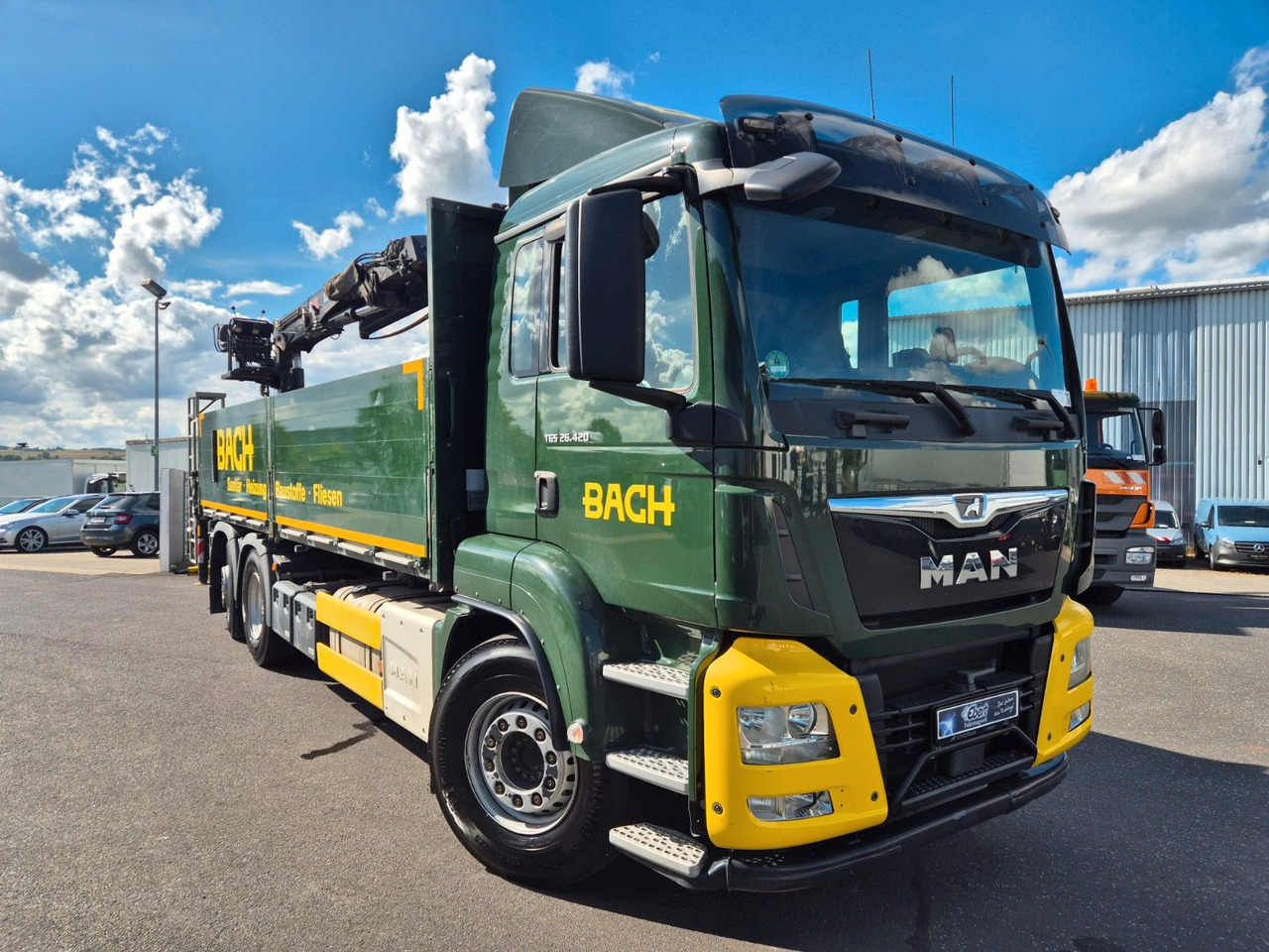 MAN TGS 26.420 6x2-4 LL Hiab 177K PRO 2 Stück - Pritsche LKW: das Bild 3 MAN TGS 26.420 6x2-4 LL Hiab 177K PRO 2 Stück - Pritsche LKW: das Bild 3