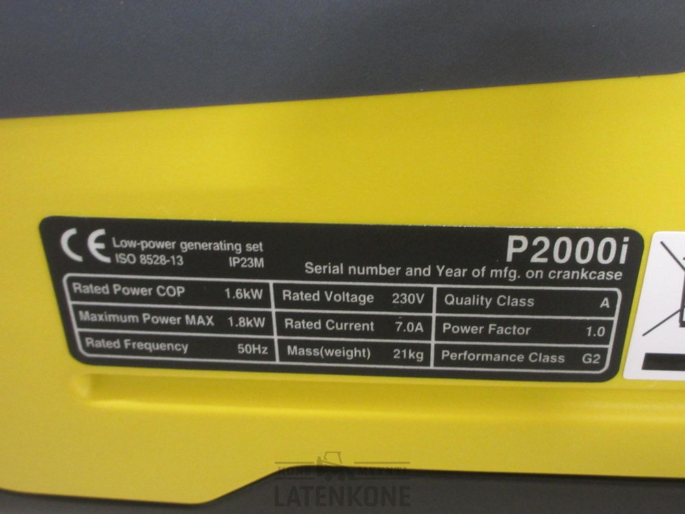 Stromgenerator Atlas Copco P2000i Generaattori: das Bild 6
