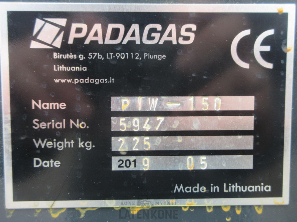 Kehrbesen für Baumaschine Padagas Puomiharja PIW-150 R ilman kiinnikettä: das Bild 11