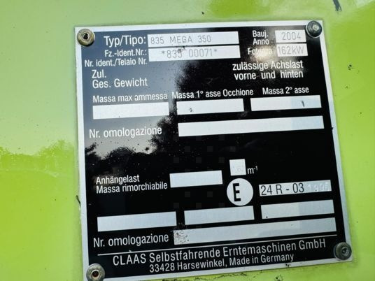 Claas MEGA 350 - Mähdrescher: das Bild 2 Claas MEGA 350 - Mähdrescher: das Bild 2