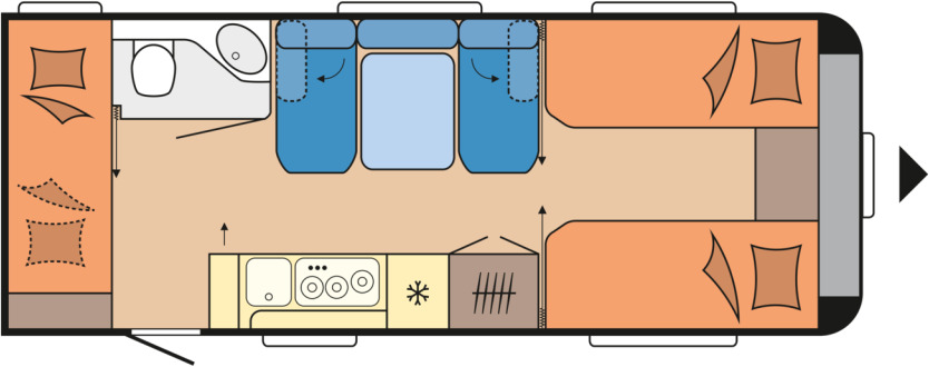Hobby MAXIA 595 KML - Wohnwagen: das Bild 1 Hobby MAXIA 595 KML - Wohnwagen: das Bild 1