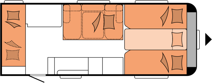 Hobby MAXIA 595 KML - Wohnwagen: das Bild 2 Hobby MAXIA 595 KML - Wohnwagen: das Bild 2