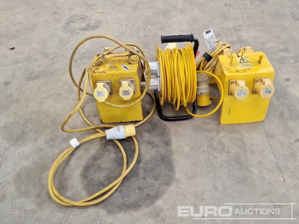 Baugeräte 110 Volt Splitter Box, 25m Extension Reel (3 of): das Bild 8