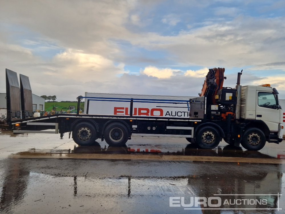 Pritsche LKW Für die Beförderung von schwere Technik 2006 Volvo FM9-380: das Bild 6