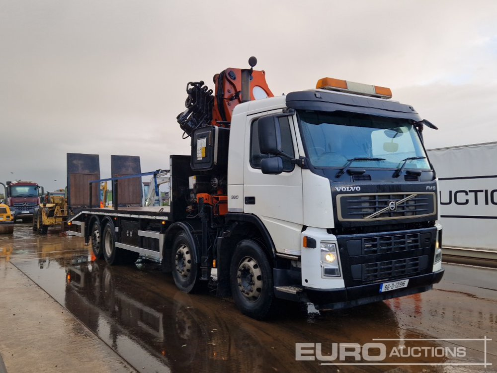Pritsche LKW Für die Beförderung von schwere Technik 2006 Volvo FM9-380: das Bild 7