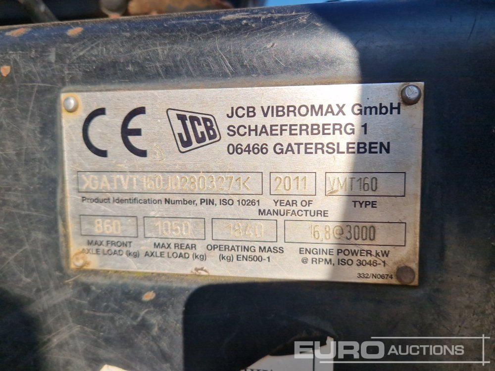 Walzen 2011 JCB VMT160-80: das Bild 33
