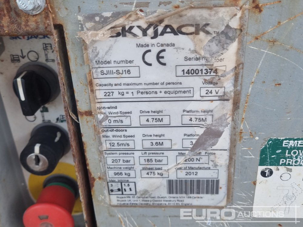 Arbeitsbühne 2012 SkyJack SJ 16: das Bild 17