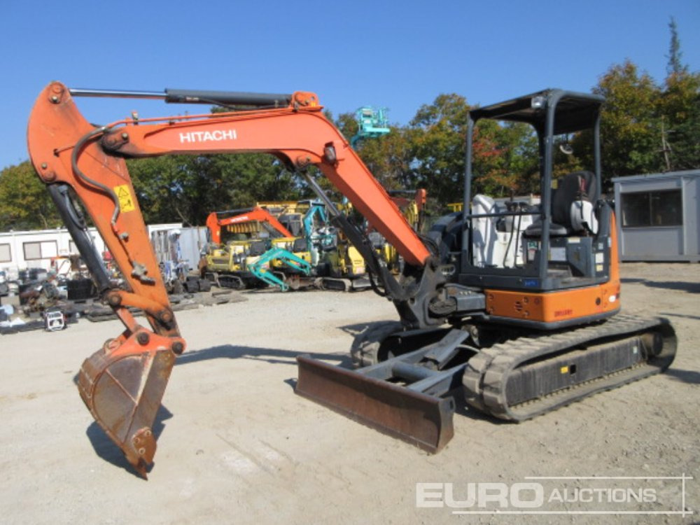 2013 Hitachi ZX40U-5A Rubber Tracks, Blade, Piped, Offset, Canopy - Minibagger: das Bild 1 2013 Hitachi ZX40U-5A Rubber Tracks, Blade, Piped, Offset, Canopy - Minibagger: das Bild 1