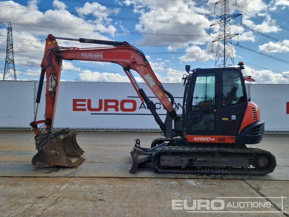 2016 Kubota KX080-4 - Minibagger: das Bild 2 2016 Kubota KX080-4 - Minibagger: das Bild 2