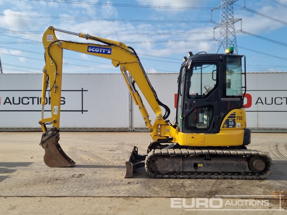 2017 Komatsu PC55MR-3 - Minibagger: das Bild 2 2017 Komatsu PC55MR-3 - Minibagger: das Bild 2