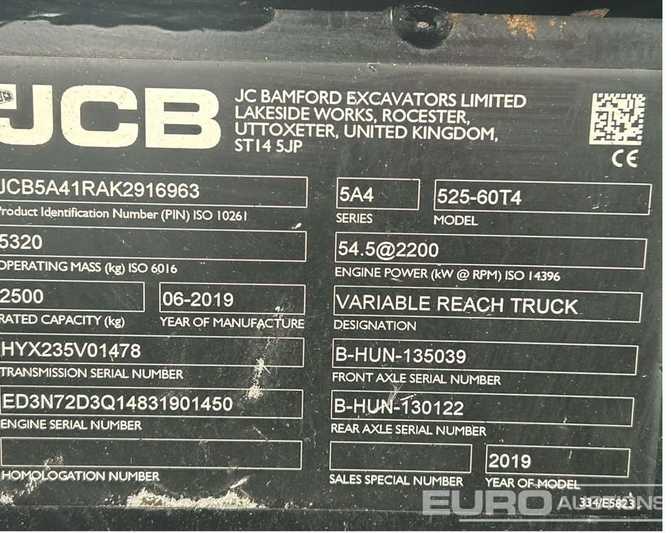2018 JCB 525-60 Hi Viz - Teleskoplader: das Bild 2 2018 JCB 525-60 Hi Viz - Teleskoplader: das Bild 2