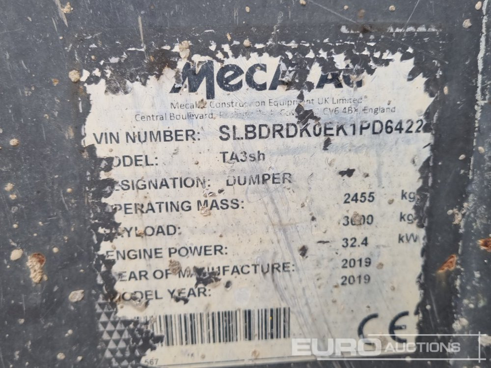 Mini-Kipper 2019 Mecalac TA3: das Bild 28