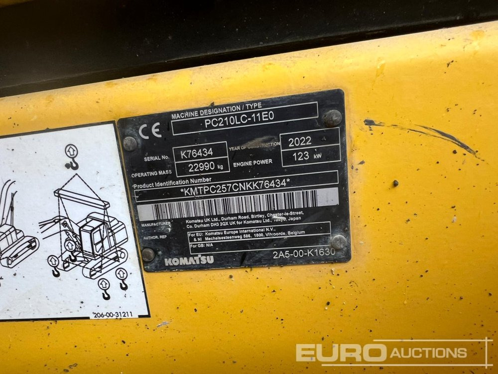 2022 Komatsu PC210LC-11E0 - Kettenbagger: das Bild 3 2022 Komatsu PC210LC-11E0 - Kettenbagger: das Bild 3