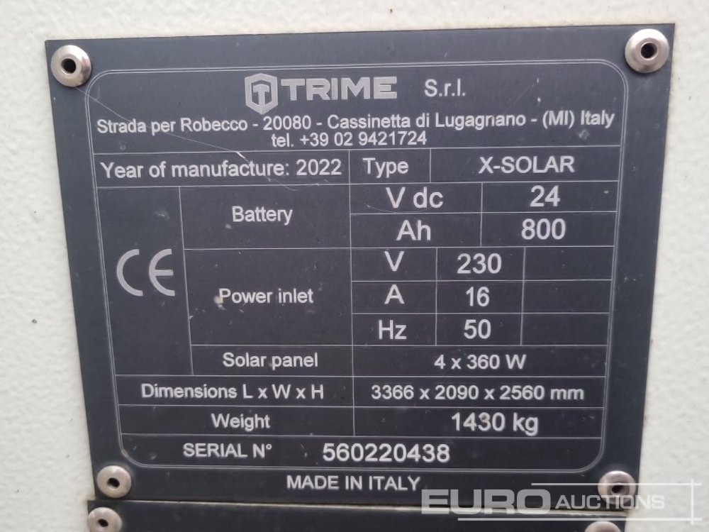 Lichtmasten 2022 Trime X-Solar Single Axle Solar Powered LED Lighting Tower: das Bild 33