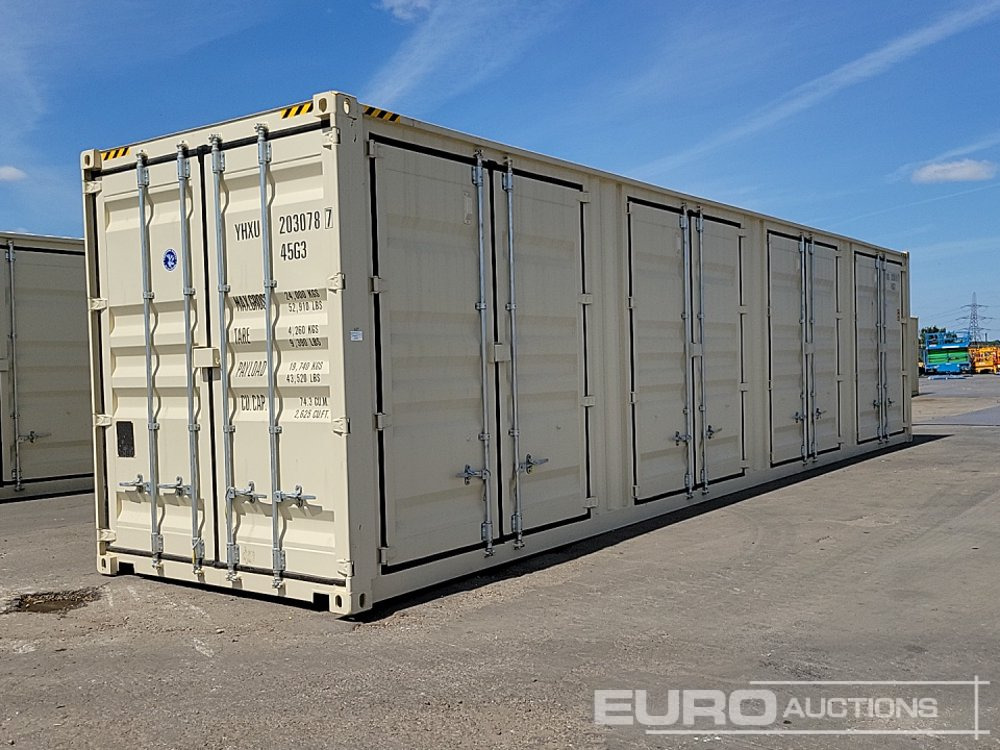 2025 40' x 8' HQ Container, 4 Side Doors, 1 End Door (Cannot Be Reconsigned) - Seecontainer: das Bild 1 2025 40' x 8' HQ Container, 4 Side Doors, 1 End Door (Cannot Be Reconsigned) - Seecontainer: das Bild 1