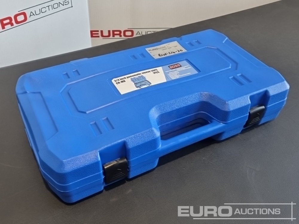 Boss 3/4" 30pc Heavy Duty Pneumatic Socket Set, 4" Connecting Rod, 8" Connecting Rod, Ratchet Wrench, 20" Sliding Rod, 18" Bending Rod Universal Coupling, Adapter1-3/4" - Baugeräte: das Bild 1 Boss 3/4" 30pc Heavy Duty Pneumatic Socket Set, 4" Connecting Rod, 8" Connecting Rod, Ratchet Wrench, 20" Sliding Rod, 18" Bending Rod Universal Coupling, Adapter1-3/4" - Baugeräte: das Bild 1