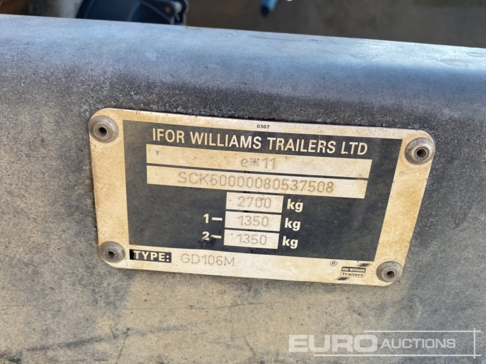 Baumaschinenanhänger Ifor Williams GD106M: das Bild 16