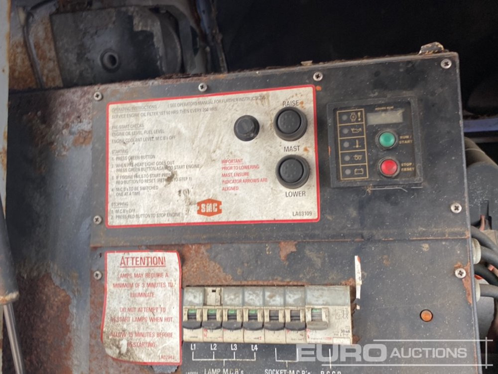 Lichtmasten SMC Single Axle LED Lighting Tower, Kubota Engine: das Bild 25