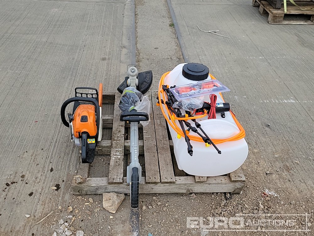 Stihl MS171 Petrol Chainsaw, Boss Sprayer, Titin Battery Strimmer - Baugeräte: das Bild 4 Stihl MS171 Petrol Chainsaw, Boss Sprayer, Titin Battery Strimmer - Baugeräte: das Bild 4