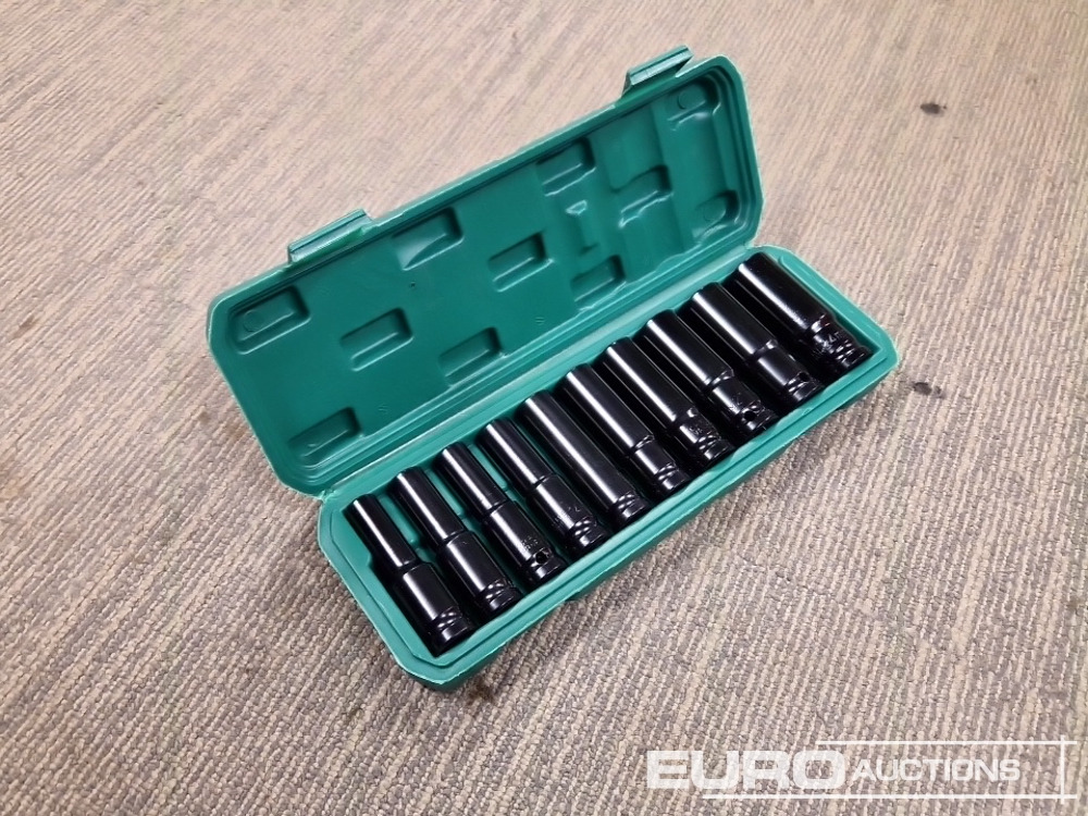 Unused 1/2" Deep Socket Set 10Pcs 10-24mm - Werkstattgerät: das Bild 2 Unused 1/2" Deep Socket Set 10Pcs 10-24mm - Werkstattgerät: das Bild 2