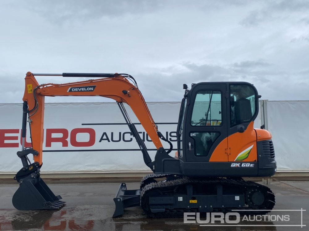 Unused 2024 Develon DX60E-10N - Minibagger: das Bild 2 Unused 2024 Develon DX60E-10N - Minibagger: das Bild 2