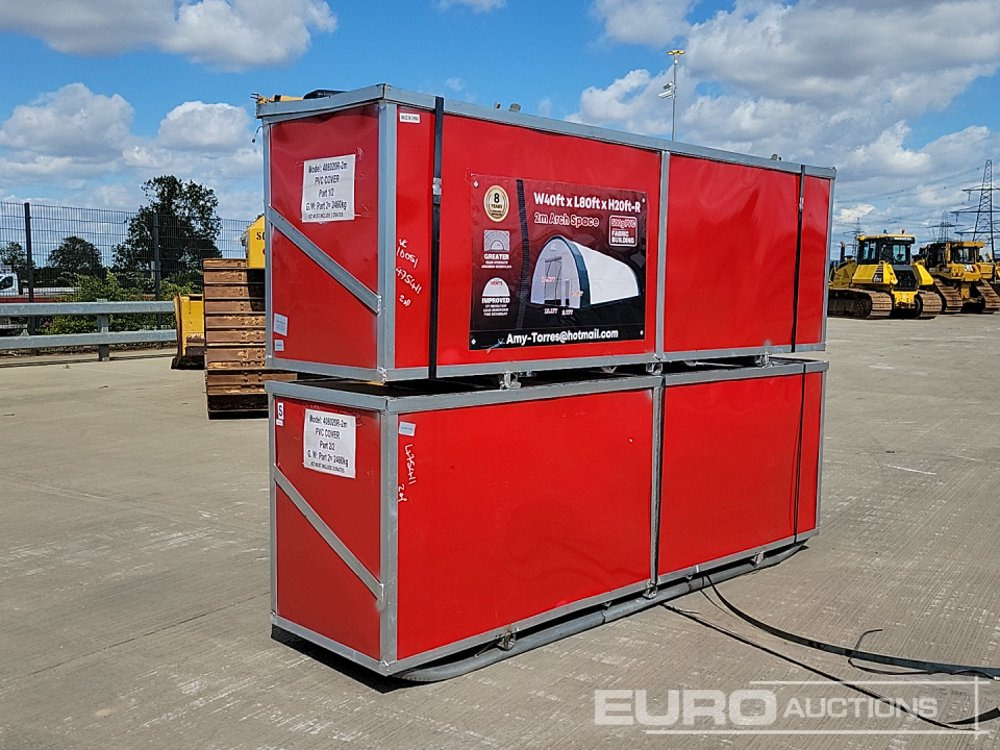 Unused 2025 40x80x20 PVC Dome Storage Shelter (2 Boxes) (Cannot Be Reconsigned) - Seecontainer: das Bild 2 Unused 2025 40x80x20 PVC Dome Storage Shelter (2 Boxes) (Cannot Be Reconsigned) - Seecontainer: das Bild 2