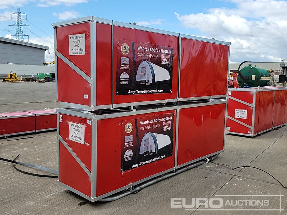 Unused 2025 40x80x20 PVC Dome Storage Shelter (2 Boxes) (Cannot Be Reconsigned) - Seecontainer: das Bild 2 Unused 2025 40x80x20 PVC Dome Storage Shelter (2 Boxes) (Cannot Be Reconsigned) - Seecontainer: das Bild 2