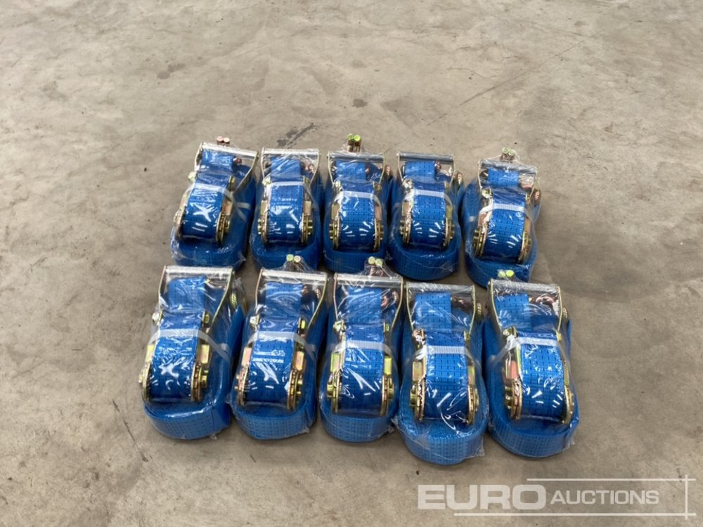Unused 5 Ton x 10m Ratchet Straps (10 of) - Werkstattgerät: das Bild 2 Unused 5 Ton x 10m Ratchet Straps (10 of) - Werkstattgerät: das Bild 2