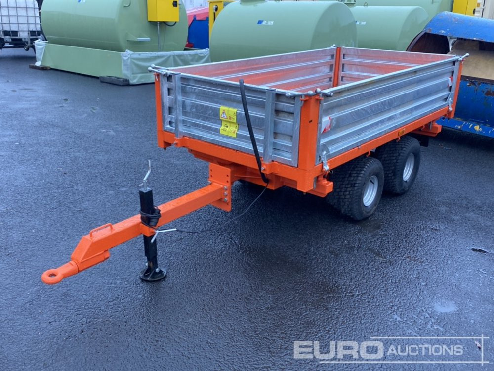 Unused 8'x4' 3 Way Twin Axle Hydraulic Tipping Trailer - Landwirtschaftlicher Anhänger: das Bild 1 Unused 8'x4' 3 Way Twin Axle Hydraulic Tipping Trailer - Landwirtschaftlicher Anhänger: das Bild 1