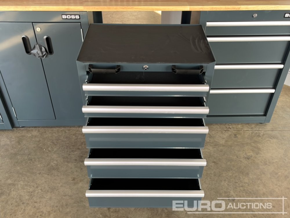 Werkstattgerät Unused Boss 2.6m 9 Drawer, 5 Cabinet Tool Station: das Bild 14