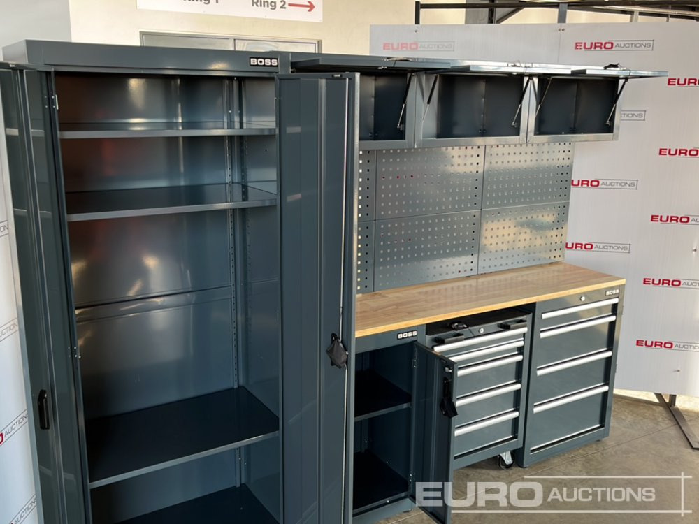 Werkstattgerät Unused Boss 2.6m 9 Drawer, 5 Cabinet Tool Station: das Bild 8