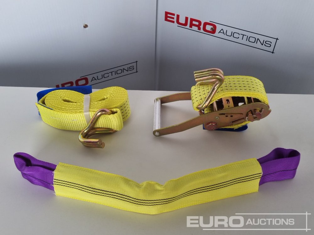 Werkstattgerät Unused Boss 4M x 50mm 5 Ton Ratchet Straps with Sling (4 of): das Bild 25