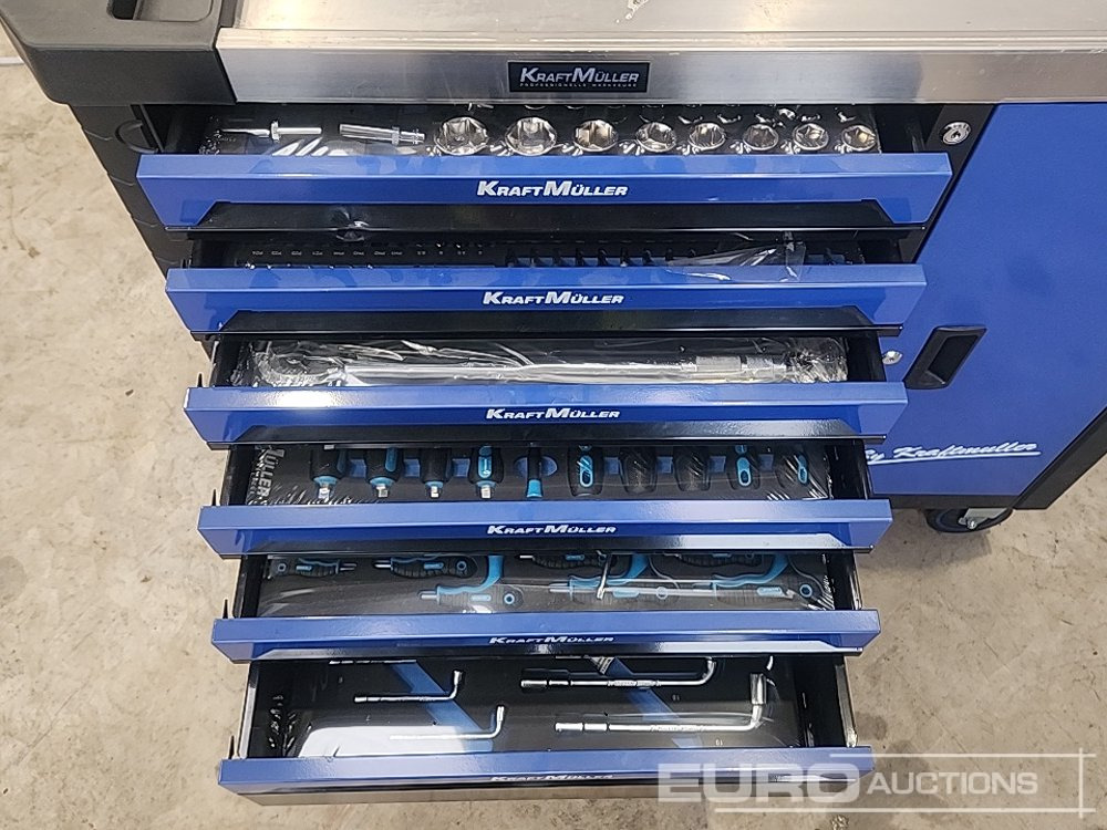 Unused Kraft Muller 7 Drawer 1 Door Tool Box & Tools - Werkstattgerät: das Bild 5 Unused Kraft Muller 7 Drawer 1 Door Tool Box & Tools - Werkstattgerät: das Bild 5