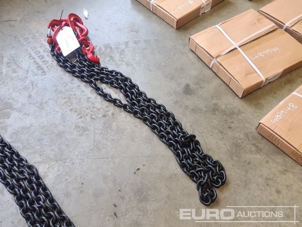 Unused Rydam Universal LTD 10mm Grade 80 2.5m Chain Brothers with Master Link Assembly, Shorteners & Clevis Sling Hooks - Baugeräte: das Bild 4 Unused Rydam Universal LTD 10mm Grade 80 2.5m Chain Brothers with Master Link Assembly, Shorteners & Clevis Sling Hooks - Baugeräte: das Bild 4