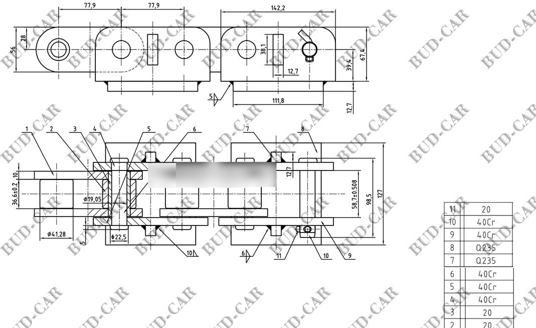 Ersatzteile, Zustand - NEU Chain, Chains, łańcuch, lancuch Vermeer for Vermeer trencher: das Bild 7